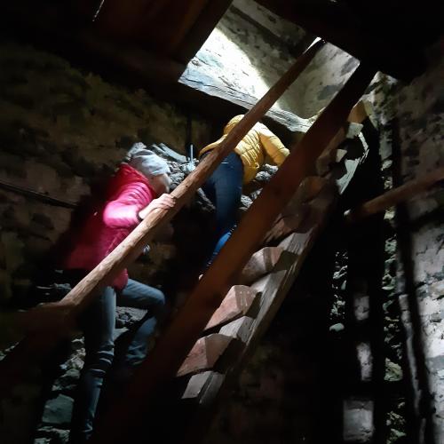 Es ging hoch hinaus auf den Kirchturm. 