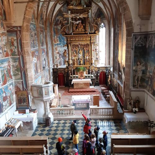 Die Führung durch die Wallfahrtskirche Mariä Schnee war sehr interessant. 