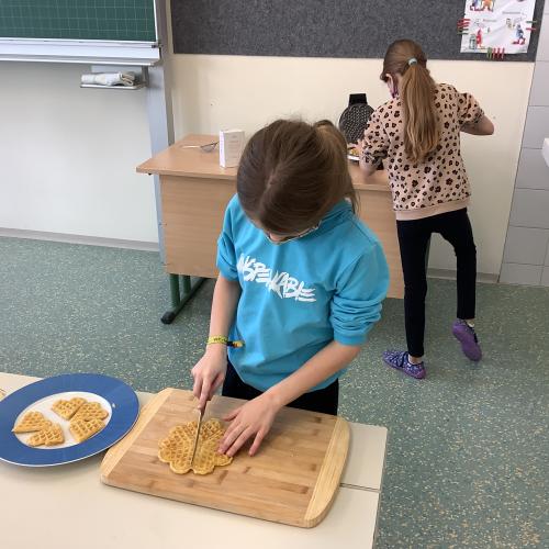 Waffeln backen
