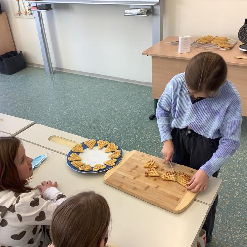 Waffeln backen